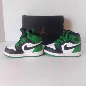 Nike Air Jordan 1 Retro Toddler High Top Size 5c Lucky Green OG TD Sneakers